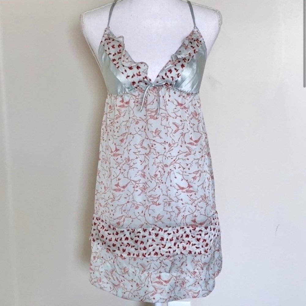 Victoria's Secret Soft Blue Ruffled Slip Size Small NWT